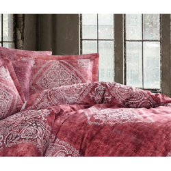 Постельное белье Dantela Vita сатин Digital с 3D принтом - Grace brick кирпичный евро, , 4