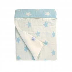 Плед микроплюш Barine - Star Patchwork throw mint ментоловый 130*170, , 2