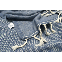 Плед-накидка Barine - Tan Throw denim синий 125*180, , 4