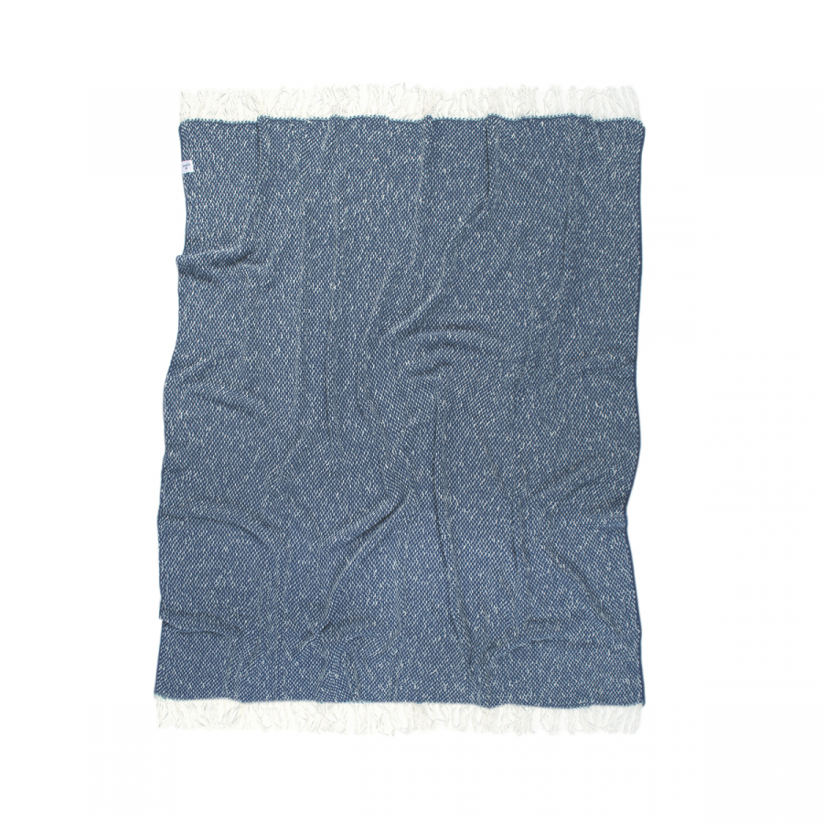 Плед-накидка Barine - Wave indigo синий 140*170