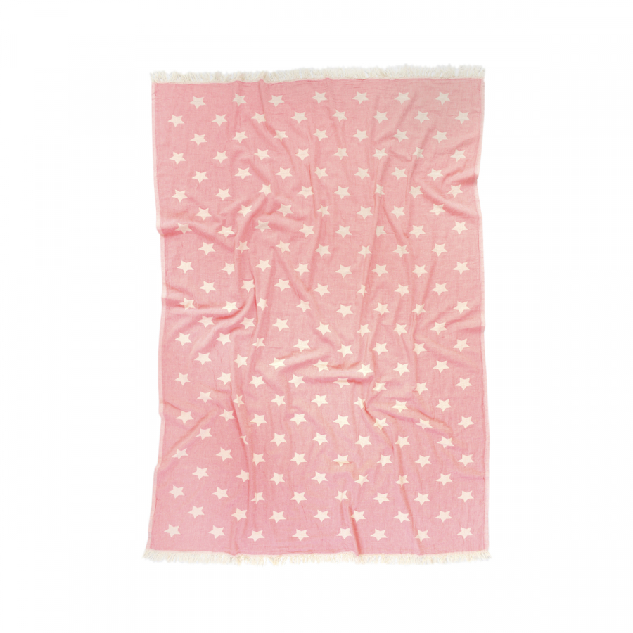 Плед-накидка Barine - Stars Throw pembe розовый 130*170