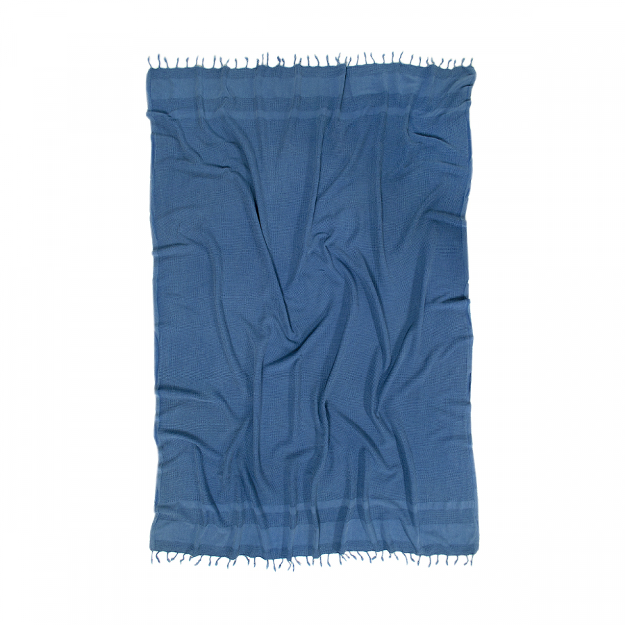 Плед-накидка Barine - Stone Throw denim синий 140*170