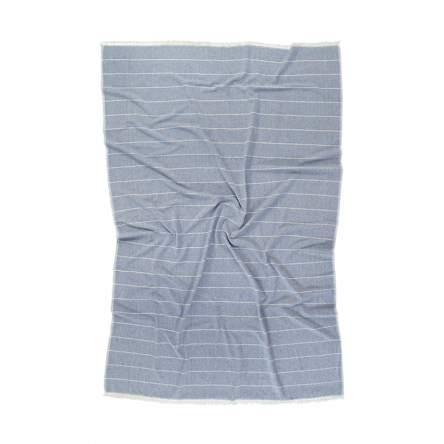 Плед-накидка Barine - Gleam denim синий 120*165