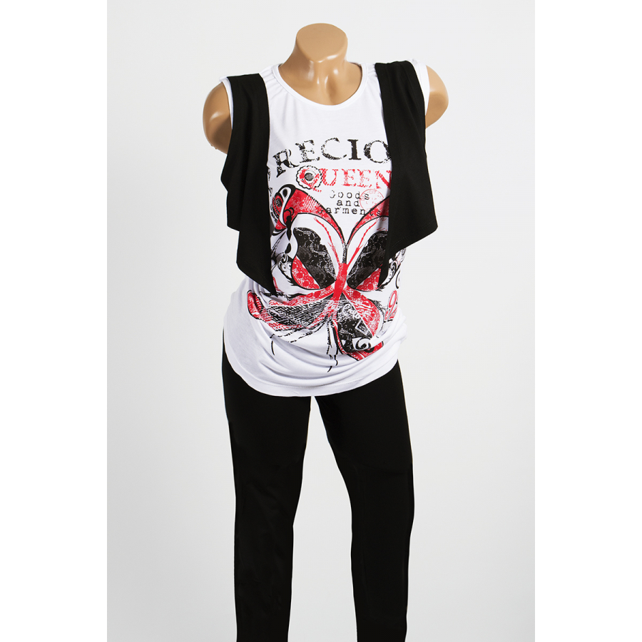 Домашняя одежда Sccalla - Комплект 2305 черно-белый S