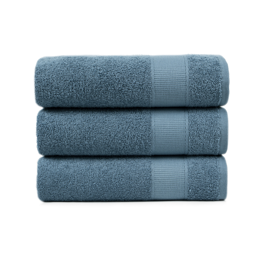 Полотенце махровое Lotus Home - Dena navy серо-синий 50*90