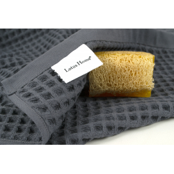 Полотенце Lotus Home - Waffle antrasit антрацит 70*140, , 6