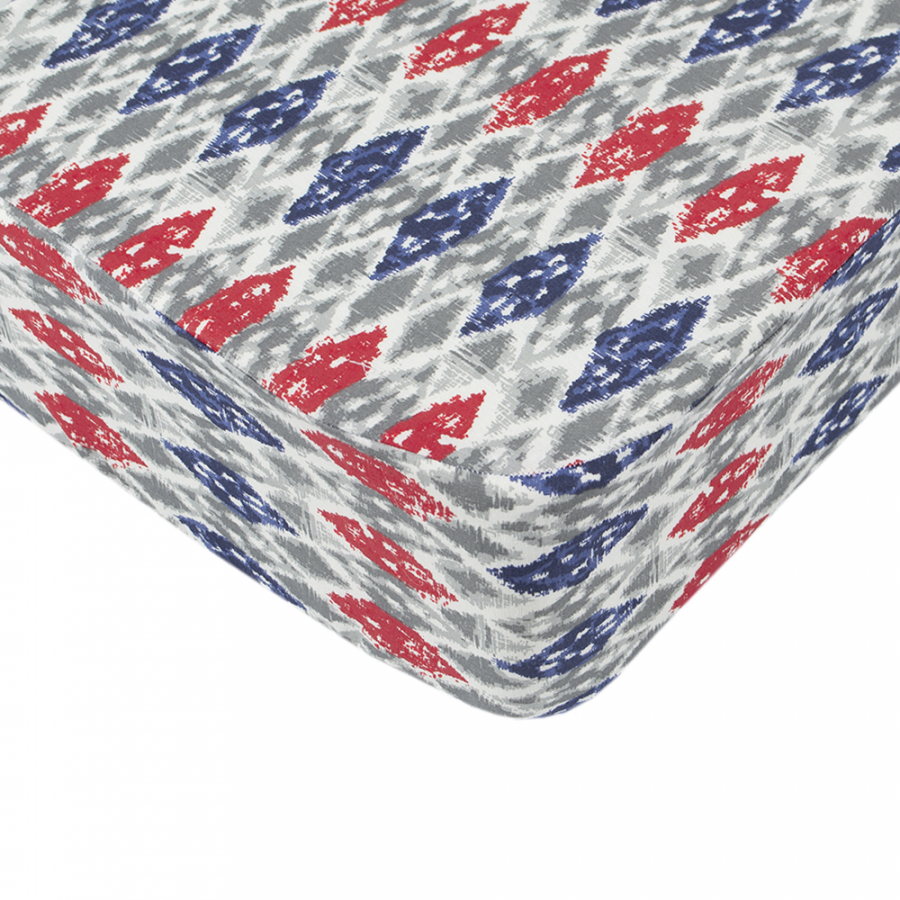 Простынь Iris Home ранфорс - Fresco красный 160*200+25 на резинке