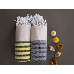 Полотенце Irya Pestemal - Side sari желтый 90*170, , 5