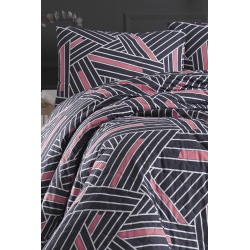 Покрывало стеганое с наволочками Enlora Home - Magnolia Antrasit антрацит 240*225, , 3