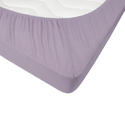 Простынь трикотажная на резинке Iris Home - Лиловый 160*200+25, , 3