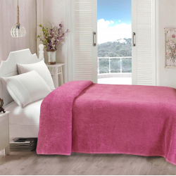 Простынь Iris Home махровая - Azalea pink 190*220, , 3