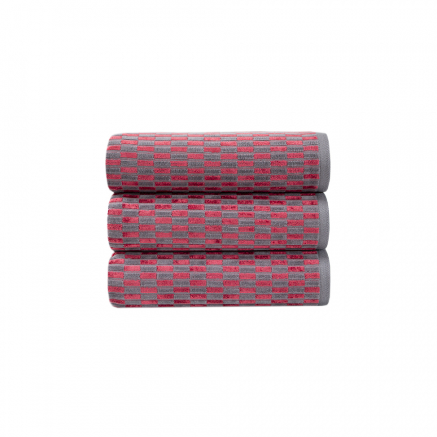 Полотенце Tac - Mila бордо 50*90