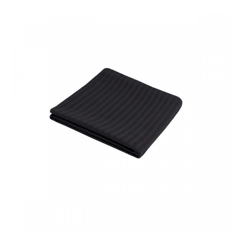 Простынь Iris Home Отель - Сатин Страйп 1*1 черный 240*260