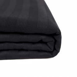 Простынь Iris Home Отель - Сатин Страйп 1*1 черный 240*260, , 3