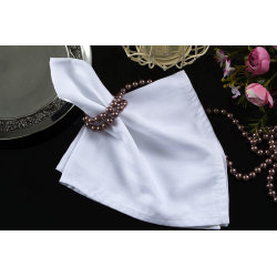 Набор столовых салфеток Iris Home - Белый сатин страйп 1*1 35*35 (6 шт), , 5