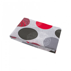 Простынь Iris Home ранфорс - Vila красный 140*200+25 на резинке, , 3