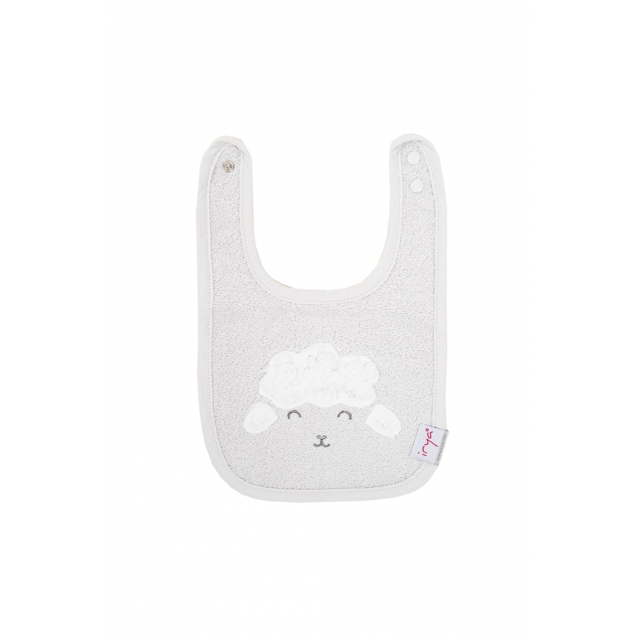 Детский нагрудник Irya - Wooly a.gri светло-серый