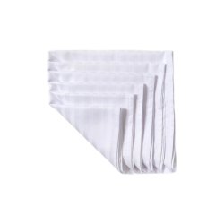 Набор столовых салфеток Iris Home - Белый сатин страйп 1*1 40*40 (6 шт), , 3