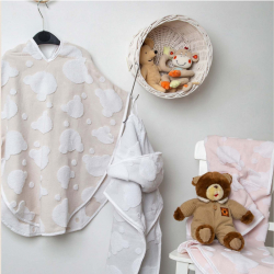 Пончо детское Irya - Bear gri Pancosu серый, , 3