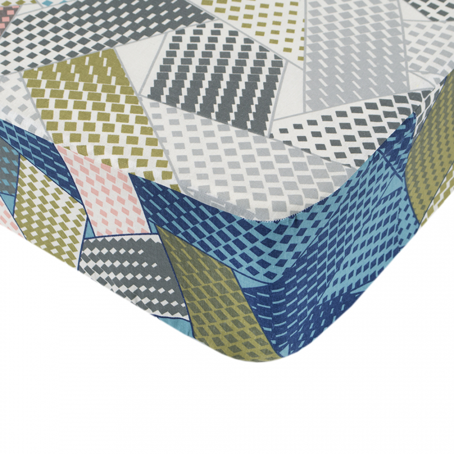 Простынь Iris Home ранфорс - Mosaic 140*200+25 на резинке