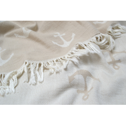 Полотенце Lotus Home Pestemal - Anchor 90*160 beige бежевый, , 4