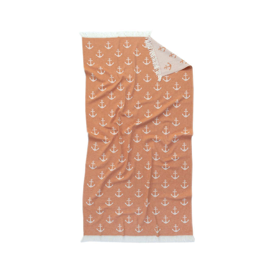 Полотенце Lotus Home Pestemal - Anchor 90*160 orange оранжевый
